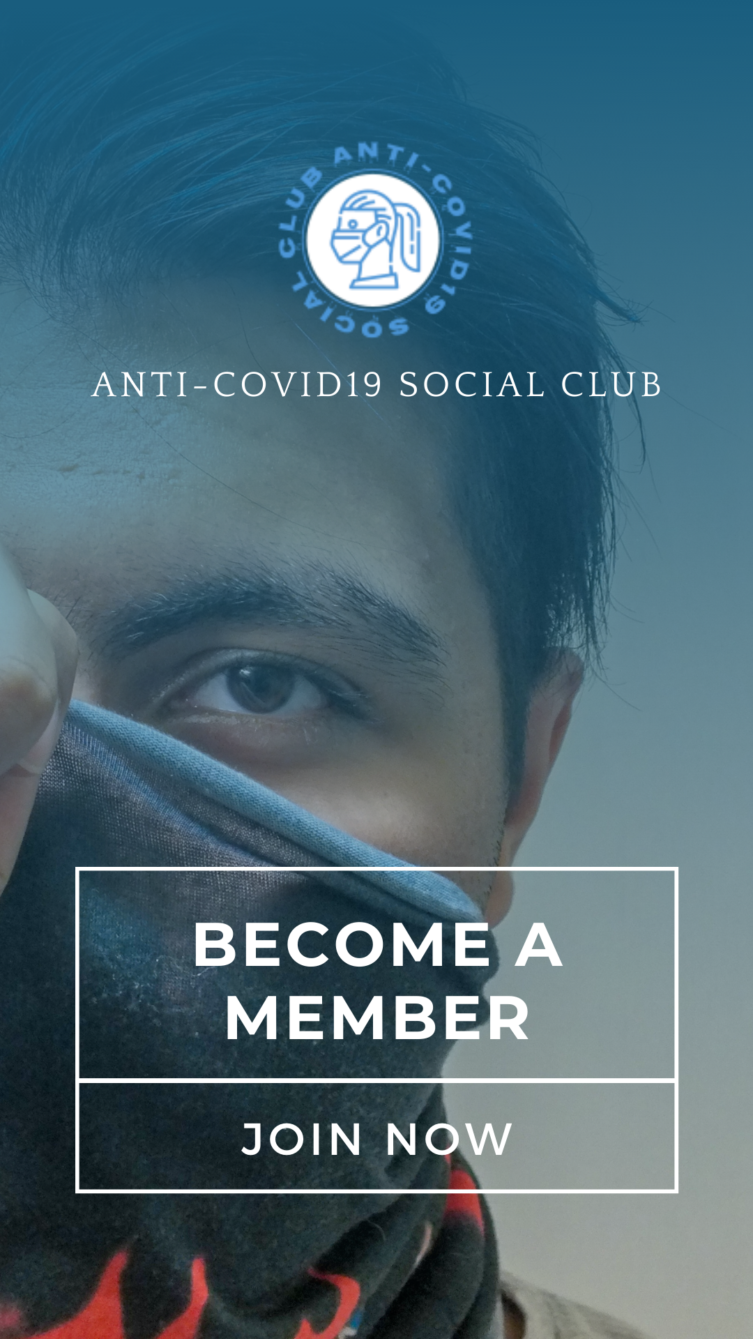 Anti-Covid19 Social Club Membership Application Poster